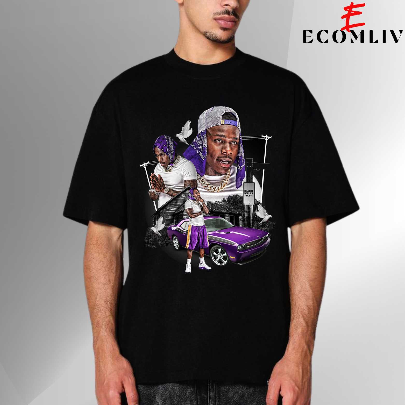 Lil Baby Y2k Influence Tee, Retro Hip Hop Merch